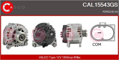 Генератор CASCO CAL15543GS для VW TOUAREG