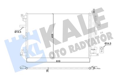 Конденсатор, кондиционер KALE OTO RADYATÖR 353070 для VOLVO XC90
