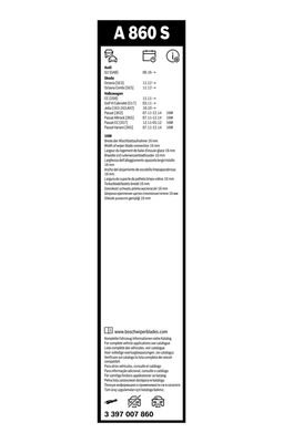 WISCHBLATT BOSCH 3397007860 7