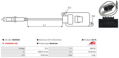 SENZOR NOX INJECTIE ADITIV AS-PL NOX9329 2