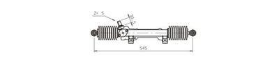 Рулевой механизм GENERAL RICAMBI PE4001 для PEUGEOT 104