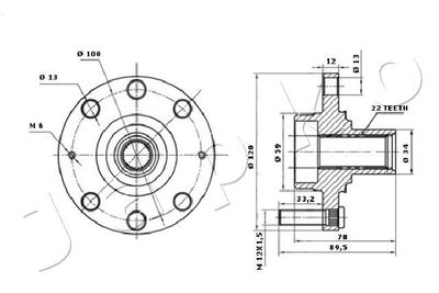 Wheel Hub 410018