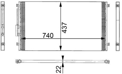 Skraplacz, klimatyzacja MAHLE AC 331 000S