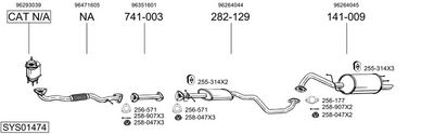 Изпускателна система BOSAL SYS01474