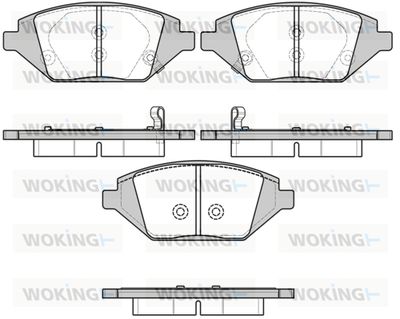 Комплект тормозных колодок, дисковый тормоз WOKING P17863.02 для OPEL KARL