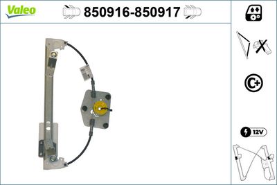 стъклоподемник VALEO 850916