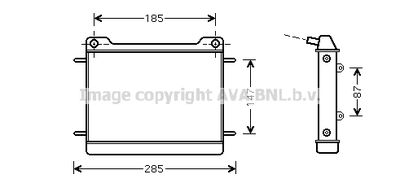Радиатор, охлаждение двигателя AVA QUALITY COOLING MS2347 для MERCEDES-BENZ E-CLASS