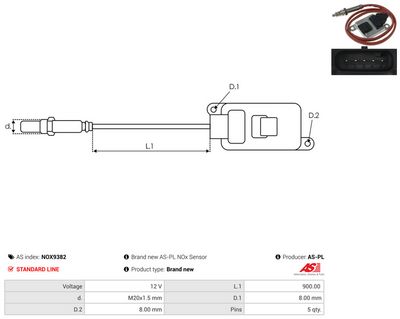 SENZOR NOX INJECTIE ADITIV AS-PL NOX9382 2