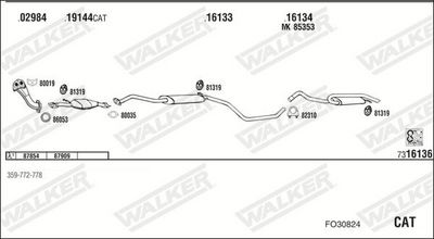 SISTEM DE ESAPAMENT WALKER FO30824