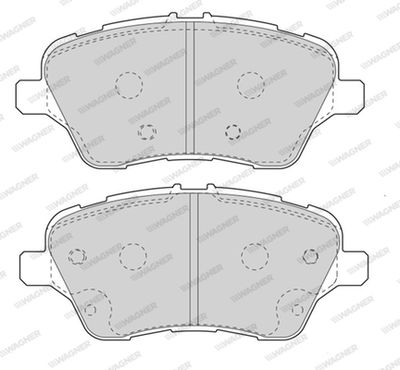 Комплект тормозных колодок, дисковый тормоз WAGNER WBP80017A для FORD B-MAX