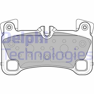 Комплект тормозных колодок, дисковый тормоз DELPHI LP2118 для PORSCHE CAYENNE