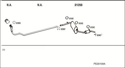 SISTEM DE ESAPAMENT WALKER PE20109A