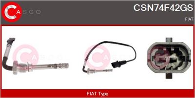 SENZOR TEMPERATURA GAZE EVACUARE