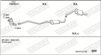 Изпускателна система WALKER BWH12272B