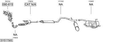 SISTEM DE ESAPAMENT BOSAL SYS17565