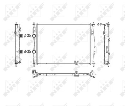 Радиатор, охлаждение двигателя WILMINK GROUP WG1722574 для NISSAN QASHQAI
