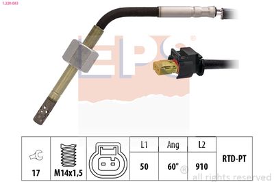 czujnik, temperatura spalin EPS 1.220.083