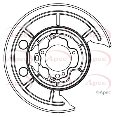 Splash Panel, brake disc APEC ASG1013