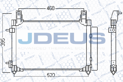 JDEUS 756M11 Радиатор кондиционера  для CHEVROLET  (Шевроле Спарk)