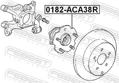 Wheel Hub 0182-ACA38R