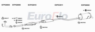 Układ wydechowy EUROFLO PG206161001E