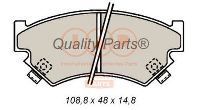 Комплект тормозных колодок, дисковый тормоз IAP QUALITY PARTS 704-15011 для SUBARU LIBERO