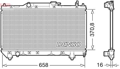 DENSO DRM50117 Крышка радиатора  для TOYOTA AVENSIS (Тойота Авенсис)