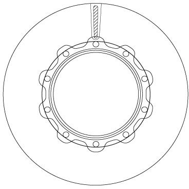Brake disc achter/voor Links/Rechts (430mmx45mm) past: SCANIA 4, G I, P I, R I, T 05.95-05.19