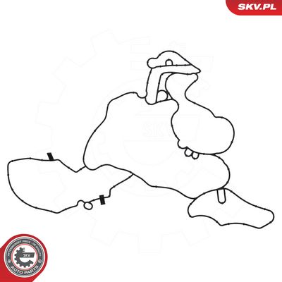ESEN SKV - Tesnenie veka kľukovej skrine VAG , 53SKV481