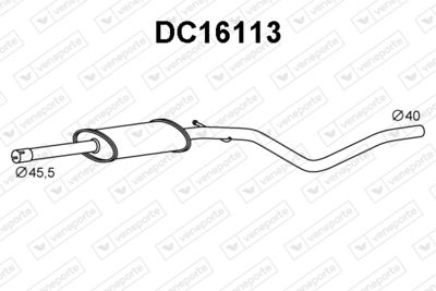 Предглушитель выхлопных газов VENEPORTE DC16113 для DACIA LOGAN