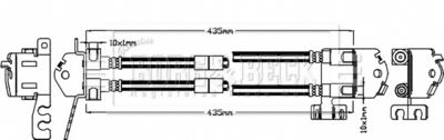 Brake Hose Borg & Beck BBH8304