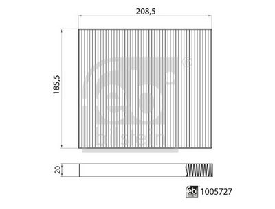 FEBI BILSTEIN - Filter vnútorného priestoru (kabínový filter) GEELY , 1005727