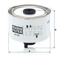 Топливный фильтр MANN-FILTER WK 8022 x для LAND ROVER RANGE ROVER