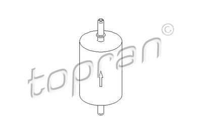 TOPRAN 207 024 Топливный фильтр  для DACIA LOGAN (Дача Логан)