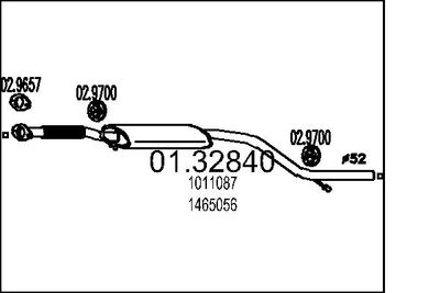 MTS 01.32840 Глушитель выхлопных газов для FORD MONDEO I (GBP) 2.0 i 16V MTS 01.32840 Глушитель выхлопных газов для FORD MONDEO I (GBP) 2.0 i 16V