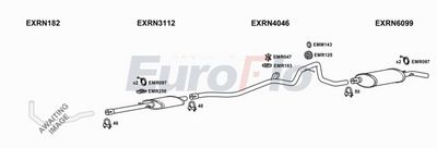 Układ wydechowy EUROFLO RN18163001C