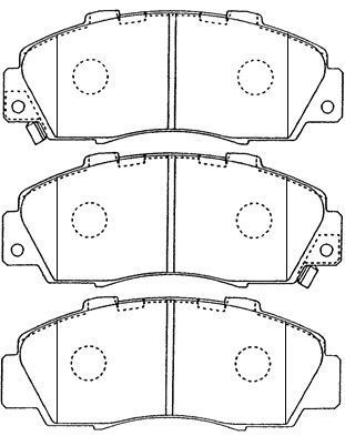 Комплект тормозных колодок, дисковый тормоз AISIN C1N018 для ACURA NSX