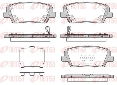 Brake Pad Set, disc brake 1274.09