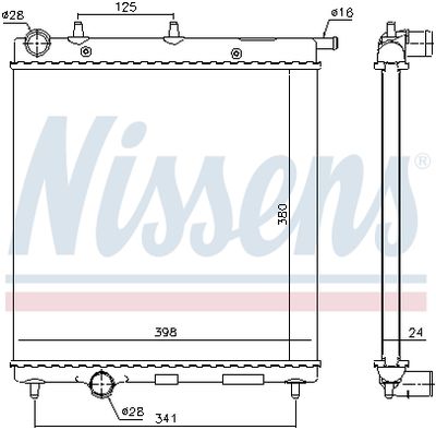 RADIATOR RACIRE MOTOR NISSENS 61278 4