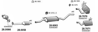 Układ wydechowy ASSO ART4050
