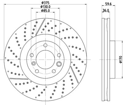 Тормозной диск TEXTAR 92334603 для MERCEDES-BENZ G-CLASS