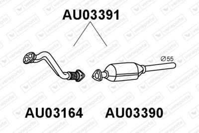 VENEPORTE AU03391 Глушитель выхлопных газов  для AUDI A4 (Ауди А4)