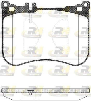 комплект спирачно феродо, дискови спирачки ROADHOUSE