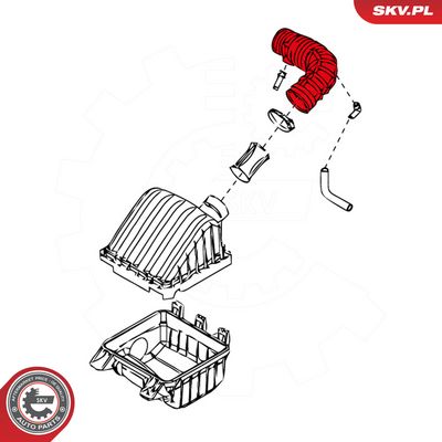 Usisno crijevo, filtar za zrak ESEN SKV 24SKV418