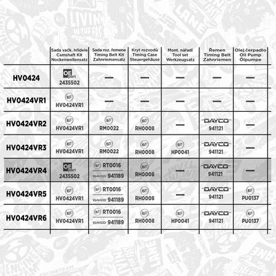 SET AX CU CAME ET ENGINETEAM HV0424VR4 1