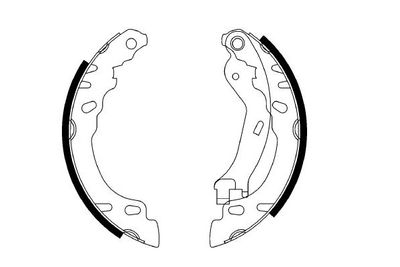 E.T.F. 09-0648 Ремкомплект барабанных колодок  для FIAT PANDA (169_) 1.2 (169.AXB11, 169.AXB1A)