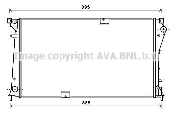 Радиатор, охлаждение двигателя AVA QUALITY COOLING RTA2490 для RENAULT TRAFIC