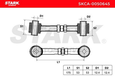 носач, окачване на колелата STARK SKCA-0050645