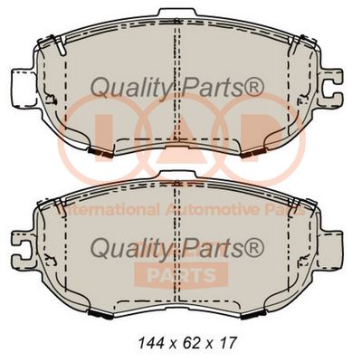 Комплект тормозных колодок, дисковый тормоз IAP QUALITY PARTS 704-17140 для LEXUS LS