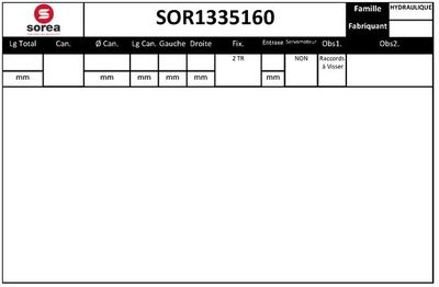 Рулевой механизм EAI SOR1335160 для HONDA FR-V